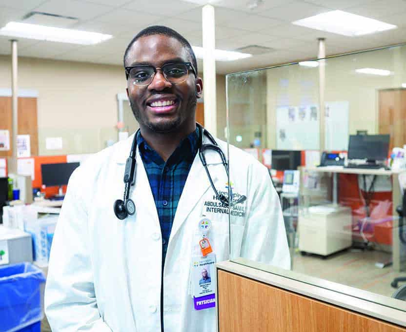 resident in clinic nursing station