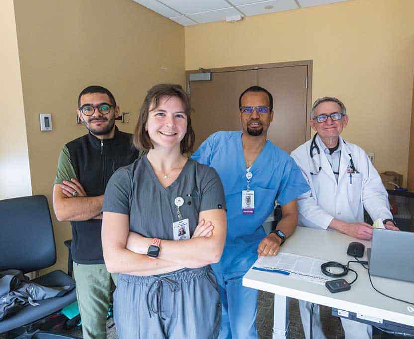 resident mentors in hospital office